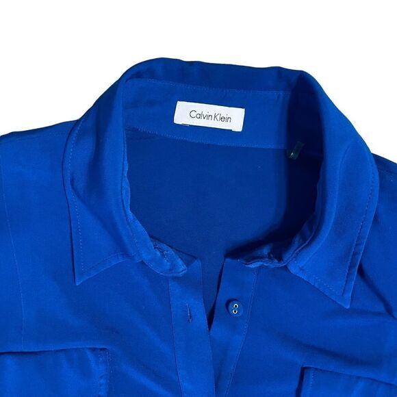 Soft Blue Short sleeve button down shirt - Picture 6 of 12